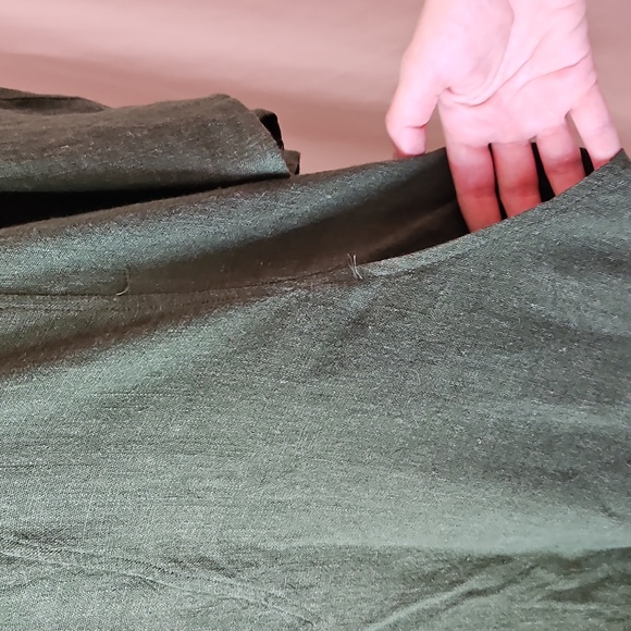 Soft Surroundings Emelia Linen Blend Cold Shoulder Dress Women's Medium Slouchy - Picture 4 of 10